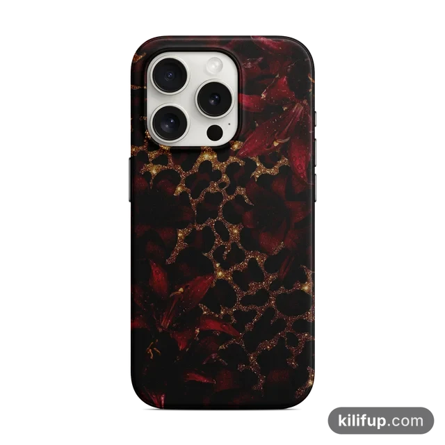 Altın Leopar Telefon Kılıfı – iPhone ve Samsung model seçenekli