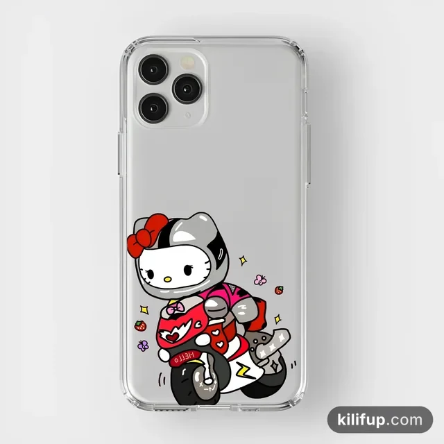 Hello Kitty Couple Kırmızı Telefon Kılıfı