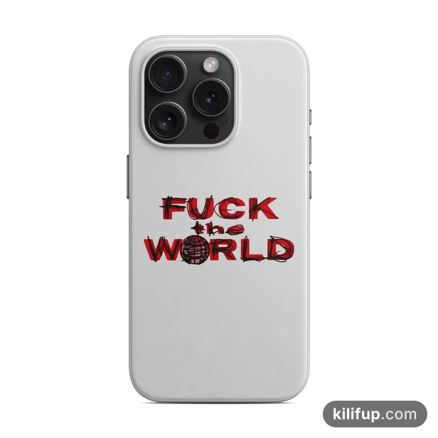 Fuck the World Telefon Kılıfı – iPhone ve Samsung model seçenekli